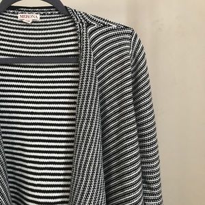 MERONA | Black and White Cardigan Sweater